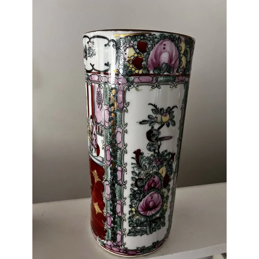 Vtg Chinese Famille Rose Canton 10